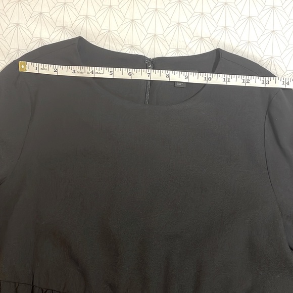 Cos Black Long Sleeve Tiered Top Size 2 - Picture 7 of 8